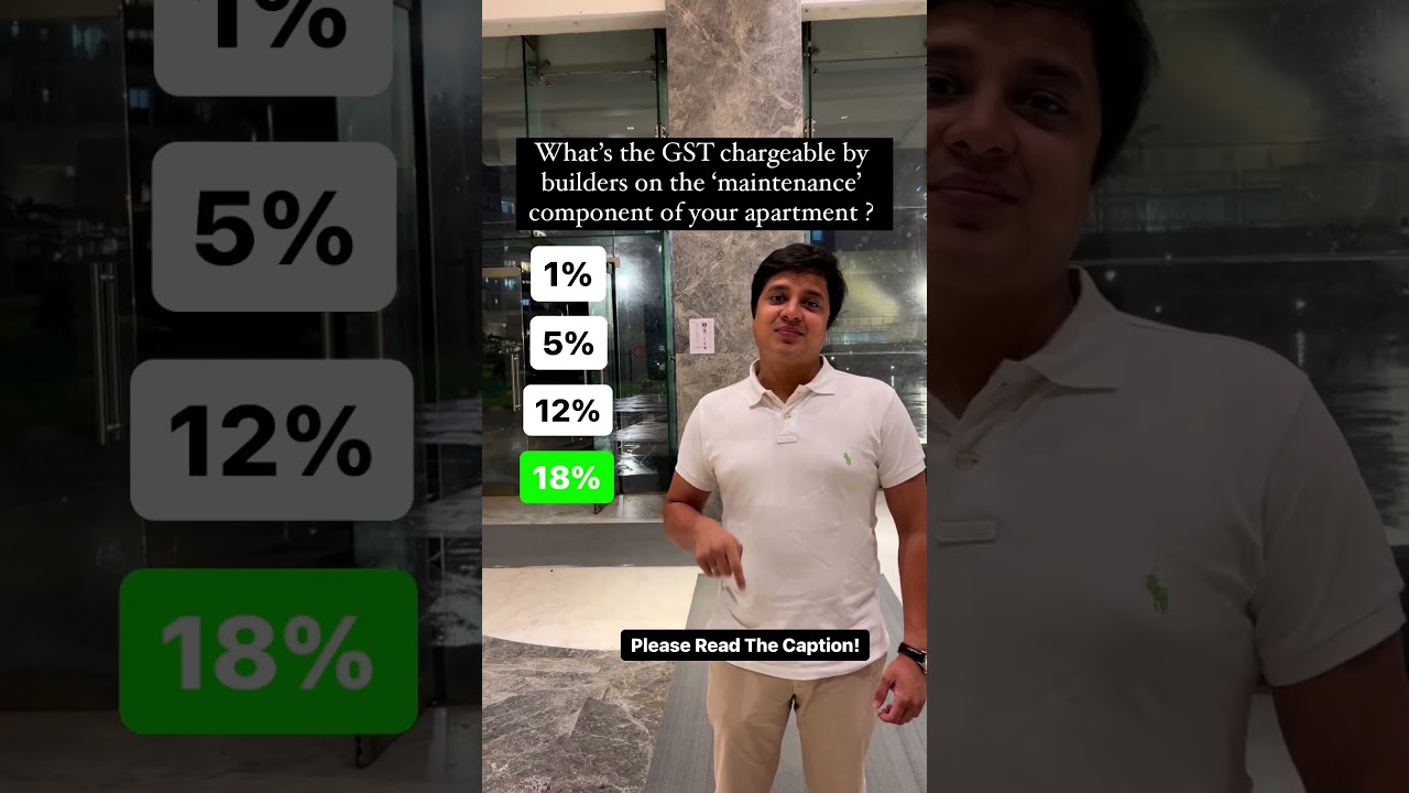 GST Chargeable by Builders on Maintenance of Buildings!  