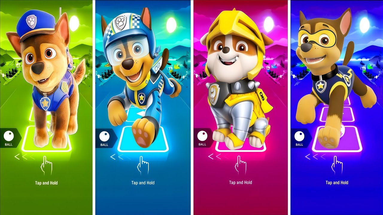 Paw Patrol Ryder VS Rubble Paw Patrol VS Paw Patrol VS Marshall🎶Coffin Dance Song Tiles Hop EDM Rush