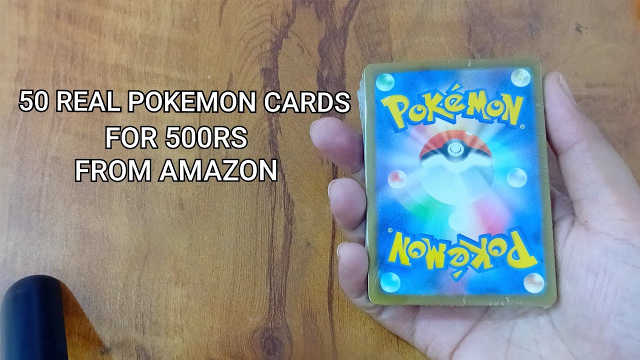 50 Real pokemon cards from amazon for only 500rs