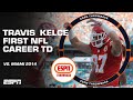 Travis Kelce&#39;s FIRST NFL TOUCHDOWN vs. Miami in 2014 👏 | Iconic Moments