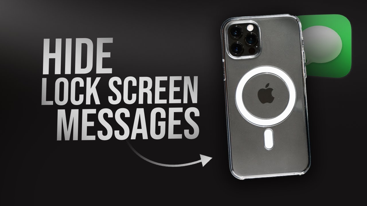 How to Hide Text Messages on iPhone Lock Screen (tutorial) - YouTube