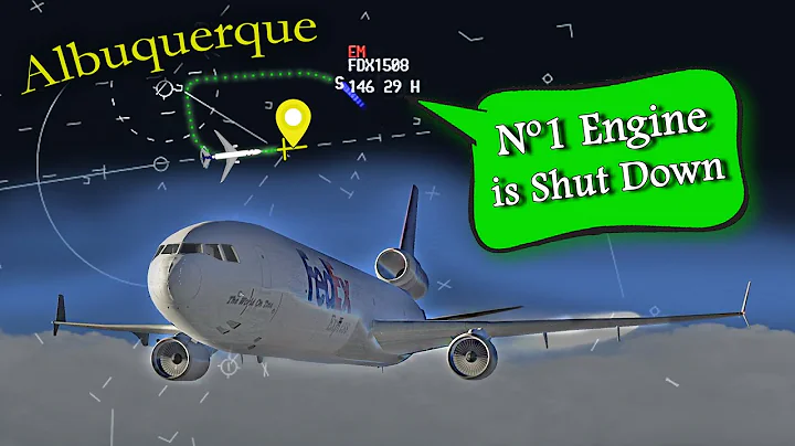 FedEx MD-11 has LEFT ENGINE FAILURE ENROUTE | Diverts to Albuquerque