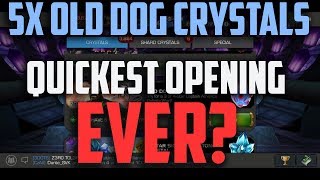 5x Old Dog Crystal Opening - SPEEDRUN - Marvel Contest of Champions