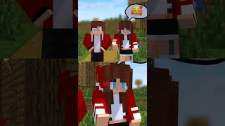 JJ and Mikey Sister Kiss Prank #minecraft #maizen #shorts