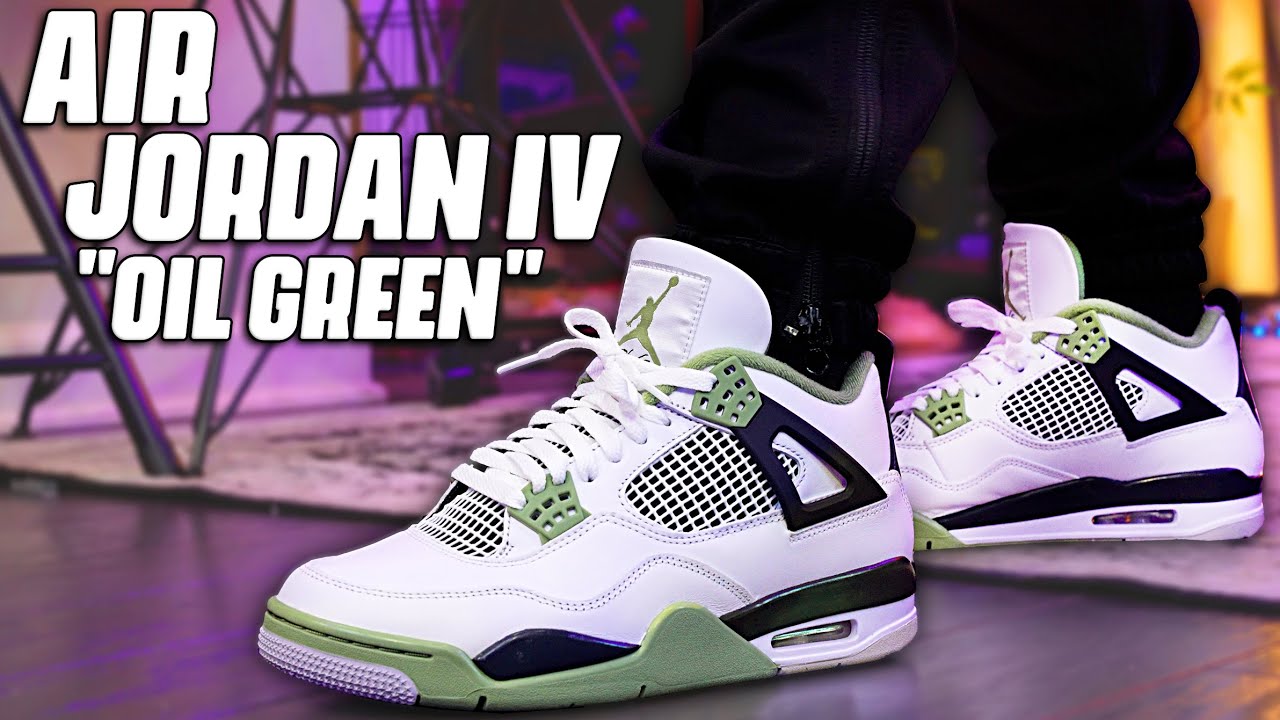 Jordan 4 Seafoam oil green Dhgate high quality replica review w/Nike Air! 