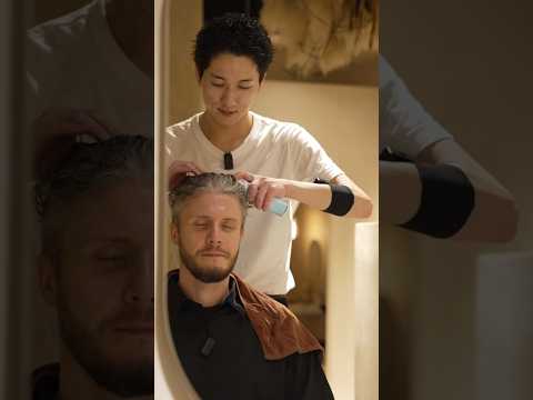 (ASMR) Caucasian Man Experiences Japanese Organic Head Spa for Migraine @01yukiota