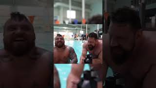 Swim battle VS Eddie Hall😂