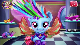 เกมส์ตัดผมม้าลิตเติ้ลโพนี่ มายลิตเติ้ลโพนี่ Rainbow Pony Real Haircuts ♥mookmix♥ screenshot 4