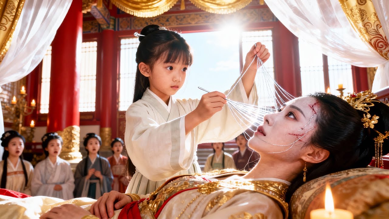 Девочка зашивает изуродованное лицо иглой и ниткой—единственная выжившая из сотни!