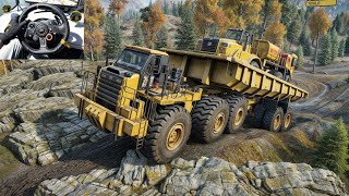SnowRunner - Transporting CAT 745C With Z2 CAT 770Z Dump Truck | Logitech G29 Gameplay | #679 screenshot 5