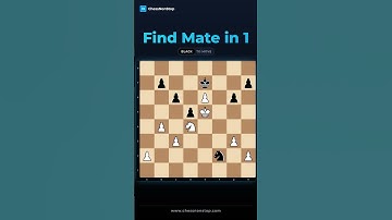 99% of Players Overthink This Simple Checkmate, But The Move is Obvious! | Mate in 1 #shorts #chess