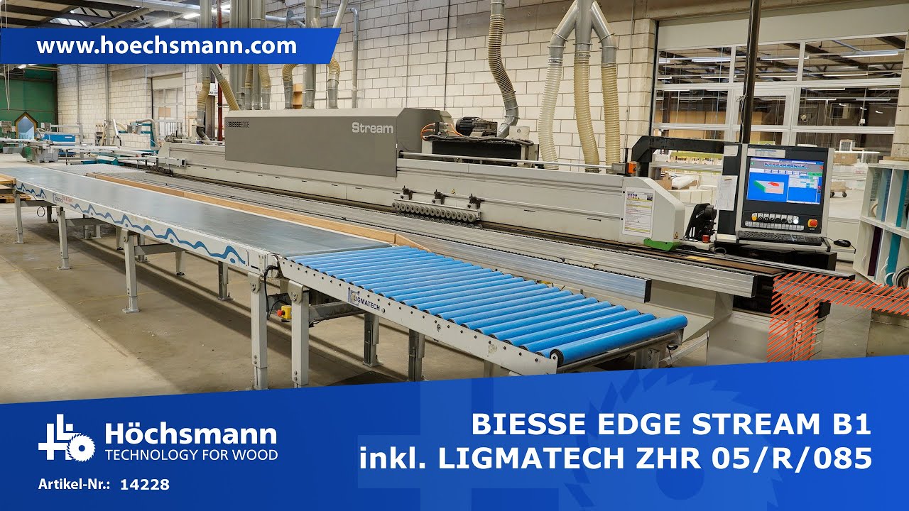 BIESSE EDGE STREAM B1 (Höchsmann Klipphausen) - YouTube