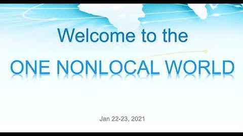 Opening Remark, Prof. Qiang Du