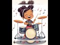 Cute Little Girls Playing Musical Instruments Clipart Bundle, Instant Download Sublimation Design...
