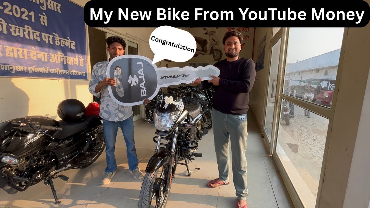 Finally अपनी नई बाइक आ ही गई |My First New Bike From Youtube Money |Congratulations 🎁|Heaven Yatri