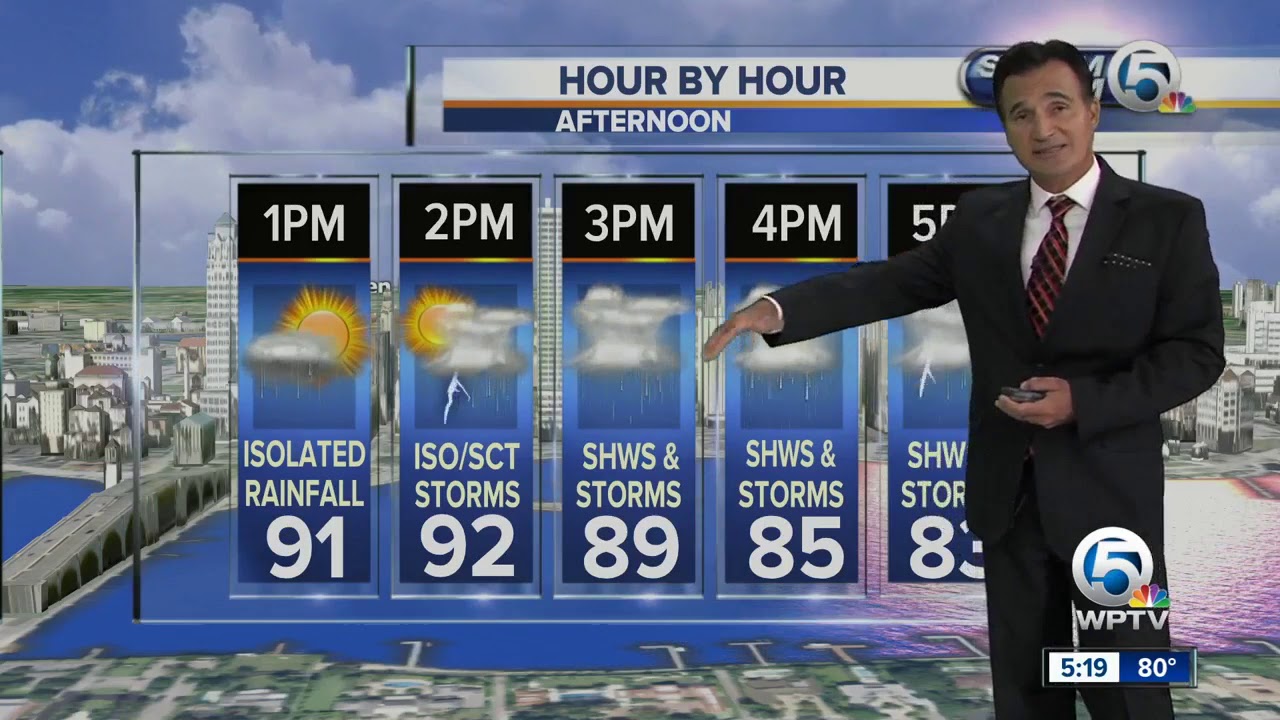 west palm beach airport car rental Thursday night forecast