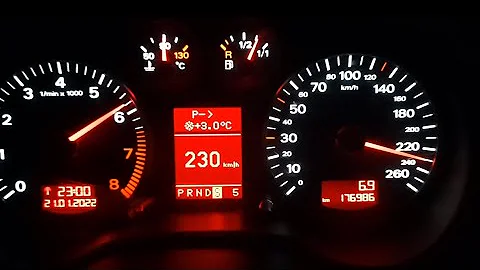 Audi A3 8P 1.8 TFSI Stage 1 acceleration 0-230