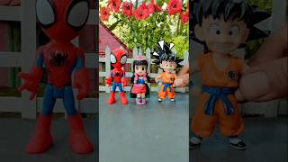 Goku, Cici and Spiderman have a great family #dragonball #goku #actionfigures Goku, Cici and Spiderman have a great family #dragonball #goku #actionfigures