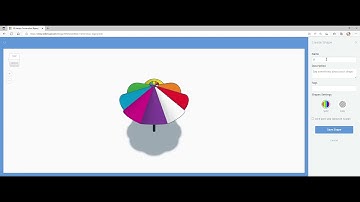 Creating a Shape from the Umbrella design in Tinkercad