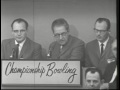 Championship Bowling: Billy Welu vs Vern Downing 1964