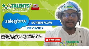 How to build a simple screen flow on a custom object with Master-detail relationship in Salesforce