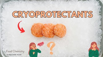 What is cryoprotectants in freezing during food processing?