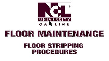 Floor Stripping Procedures 2021