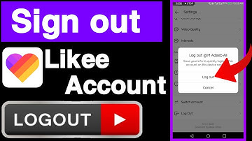 How to logout likee account||Likee account logout kaise kare||How to sign out likee account