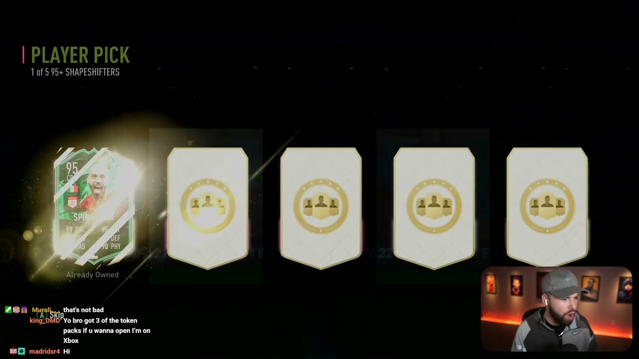 first 1 of 5 95+ shapeshifter player pick