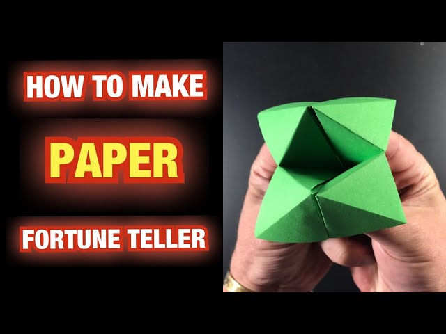 How To Make A Paper Fortune Teller The Easy Way