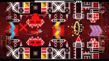 Geometry Dash level "resident evil" by noobas (on stream) (easy demon)