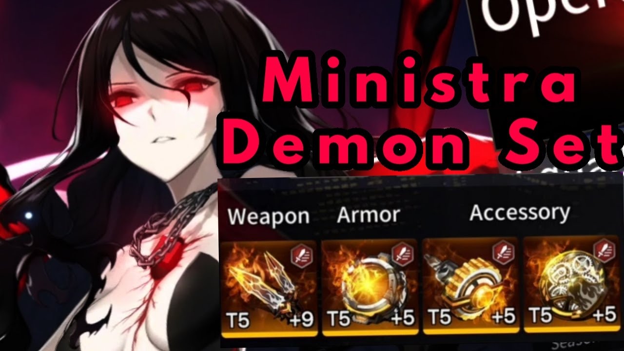 Testing Ministra Level 102 Full Demon ASPD&CRIT Maxed Build Showcase | Counter Side Gameplay