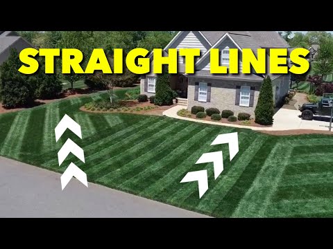 How To Mow Straight Lines