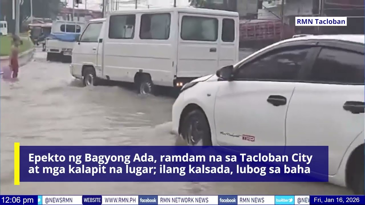 Epekto ng Bagyong Ada, ramdam na sa Tacloban City at mga kalapit na lugar