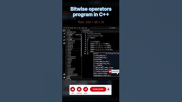 program of Bitwise operators in C++ | #shorts #youtube #ytshorts #trending #youtubeshorts #music