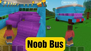 Noob Colour Bus - Block Craft 3d: Building Simulator Games for Free screenshot 2