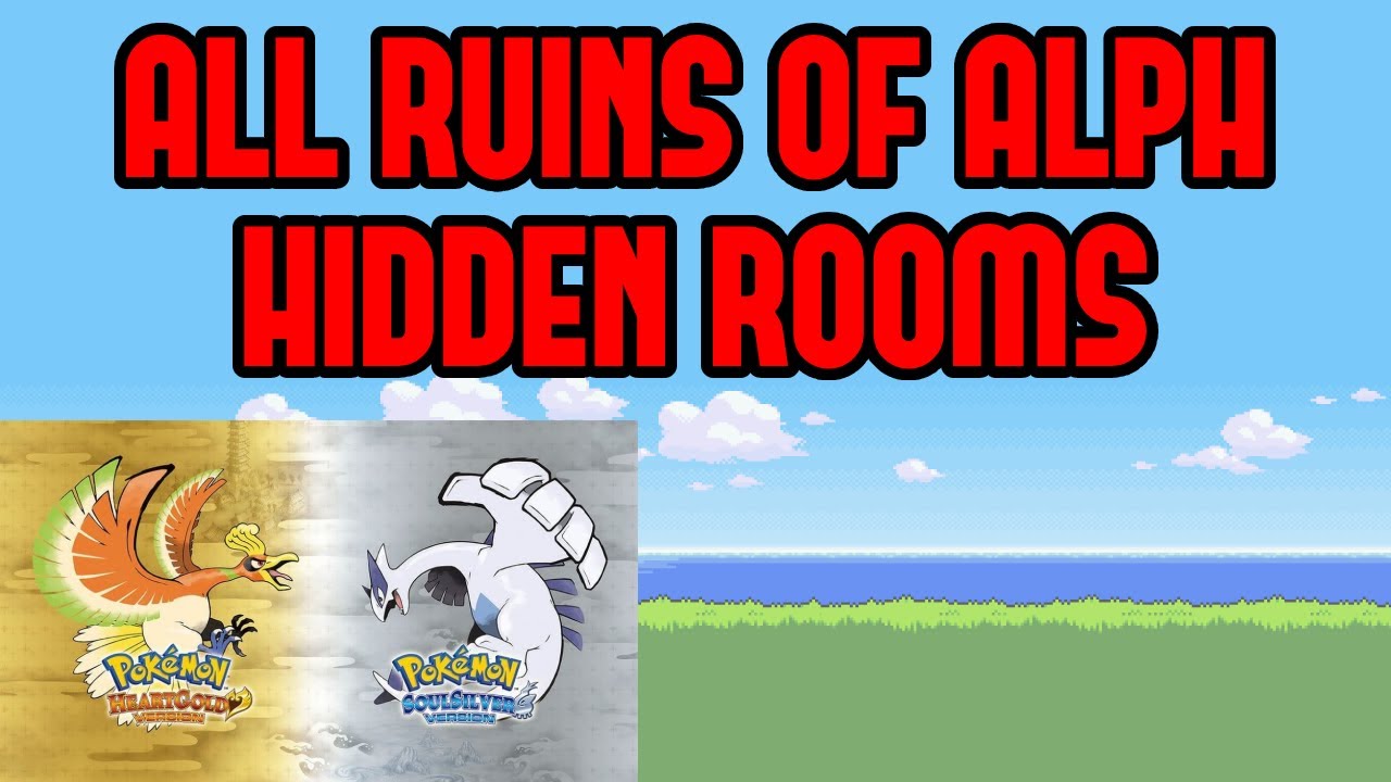 Complete Ruins of Alph Guide + Hidden Rooms (Pokémon HGSS) - Guide Strats