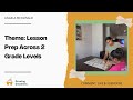 Theme: Lesson Prep Across 2 Grade Levels