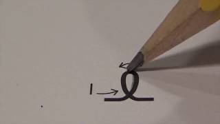 Information lower case e - Learn CURSIVE IN A MINUTE  (writing, penmanship) Quick Cursive Update