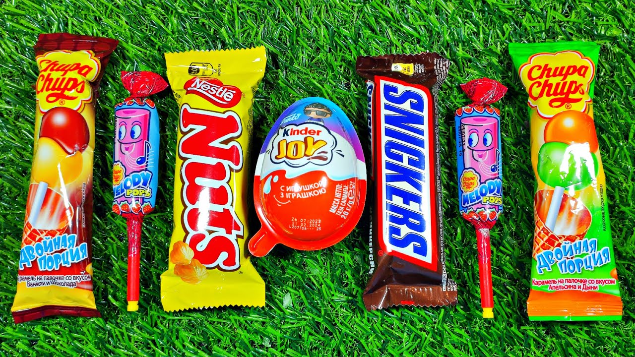 Chocolate Bar & Kinder Surprise Egg Unboxing ASMR Compilation!