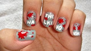 the walking dead nail designs 2