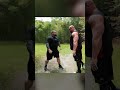 Eddie hall and brian shaw chest bumps