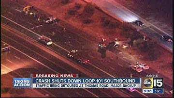 Crash shuts down SB Loop 101