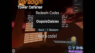 Paradigm Shift Tower Defense Codes – Roblox November Codes 2023