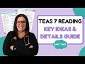 2024 ati teas 7 reading key ideas and details study guide part two practice questions with answers