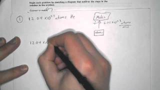 Converting between atoms and moles, 1 step problems, SP-9,