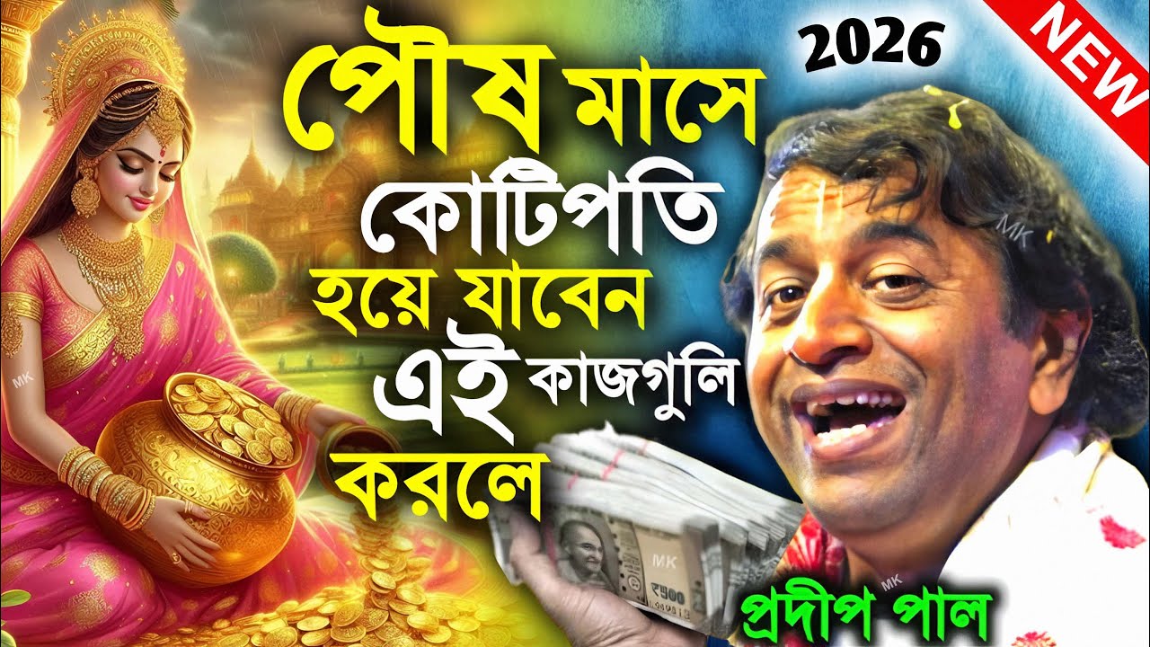 পৌষ মাসে কোটিপতি হয়ে যাবেন এই কাজগুলি করলে ! posh maas ! প্রদীপ পাল কীর্তন ! pradip pal kirtan 2026