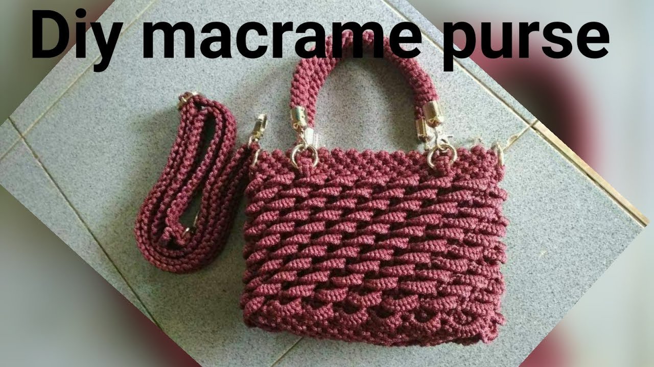 Macrame Purse | Macrame Handbag (Design No. 4) - YouTube