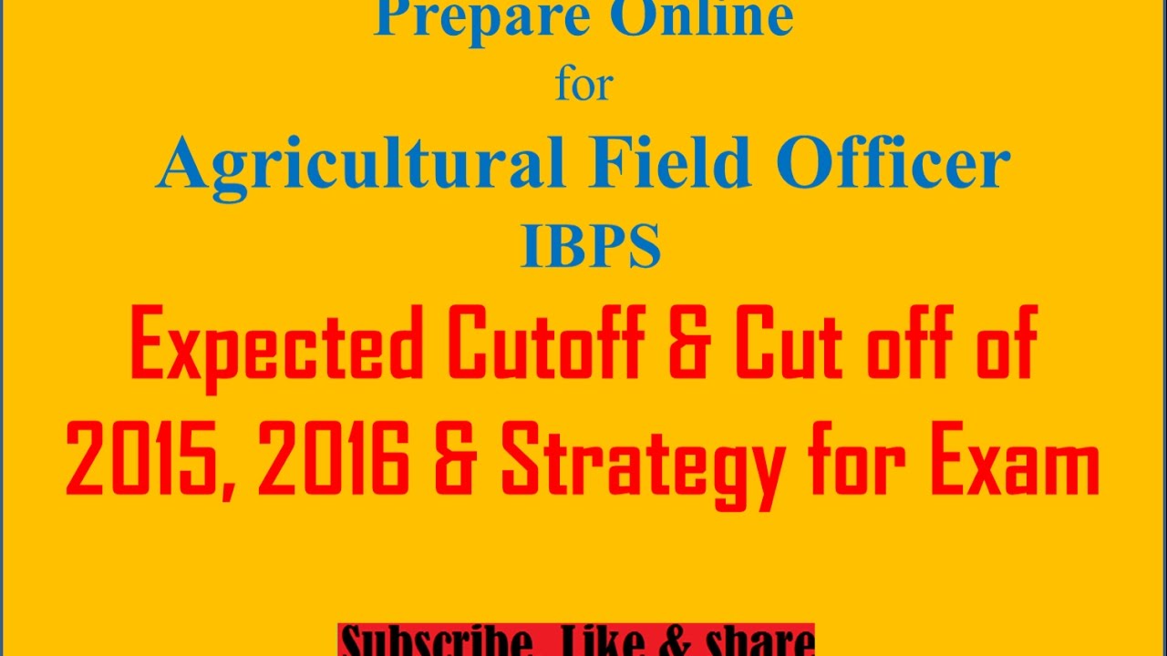 Expected Cutoff & Cut off of 2015, 2016 & Strategy for Exam 1 YouTube