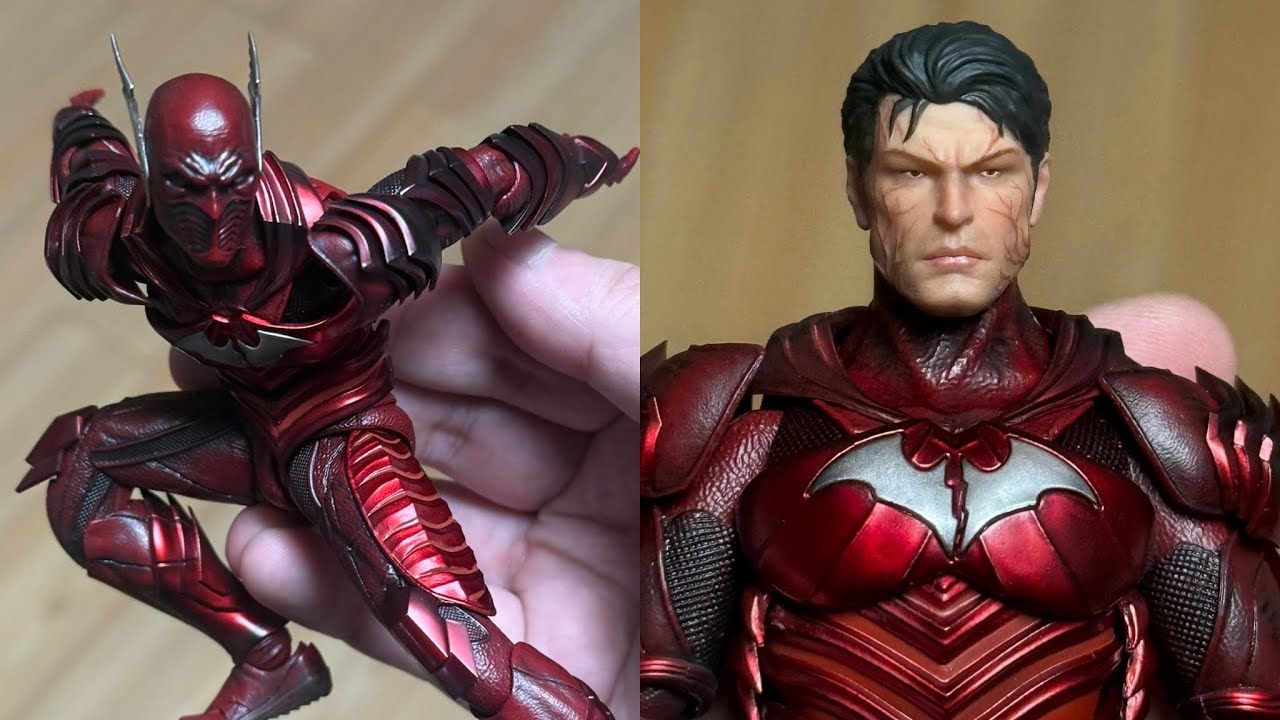 SUICIDE MAN（RED Ver.） New Dc Multiverse Red Death action figure Lpzz in hand by